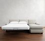 PB Comfort Modern Square Arm Chaise Sleeper Sectional (108&quot;)