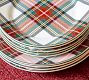 Stewart Plaid Stoneware Salad Plates - Set of 4
