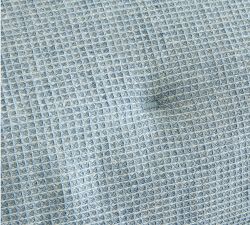 European Flax Linen Tufted Waffle Comforter Sham