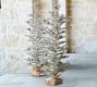 Lit Faux Snowy Pine Trees