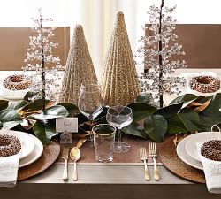Open Box: Handcrafted Faceted Mirror Tree Decorative Object
