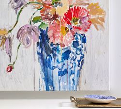 Parrots, Flames and Poppies by Lauren Herrera