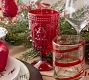 Red Ribbon Handcrafted Recycled Drinking Glasses