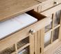 Livingston Media Console with Glass Cabinets (70'')