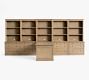 Livingston Peninsula Desk with 175&quot; Bookcase Suite