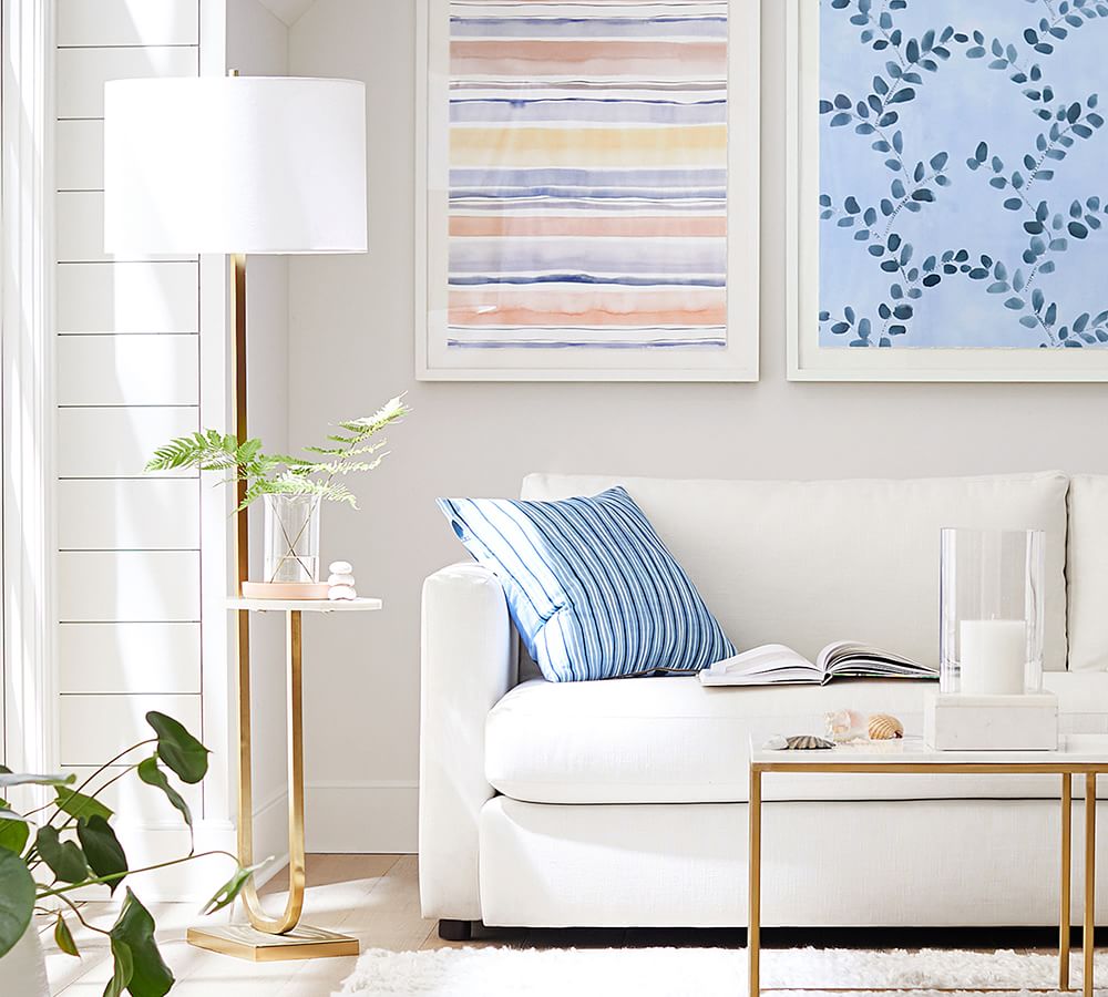Delaney Marble Floor Lamp 65" - Elegant & Modern