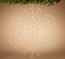 Lit White Snowflake
