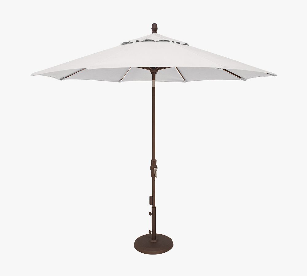 9' Round Fira LED Outdoor Patio Umbrella - Aluminum Tilt Frame