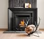 Bronze Antler Fireplace Log Holder