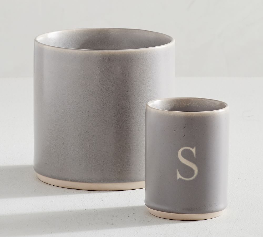 Mason Ceramic Scented Candle - Grey Oak