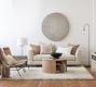 Shay Woven Leather Accent Chair