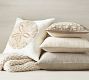 Sand Dollar Embroidered Pillow
