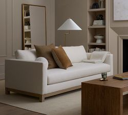 Jake Seadrift Wood Base Sofa (63&quot;-120&quot;)
