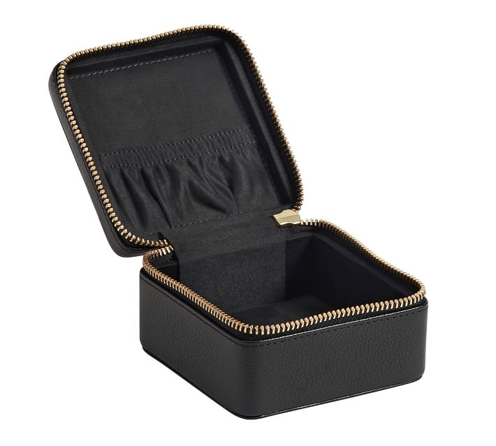 ギフトにも☆Pottery Barn☆上品レザージュエリートラベルケース Quinn Jewelry Travel Case | Pottery Barn