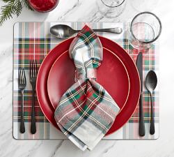 Stewart Plaid Cotton Napkins - Set of 4