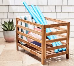 Teak Wood Outdoor Pool Storage Collection