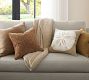Basketweave Suede Pillow