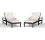 Indio Metal Outdoor Single Chaise Lounge