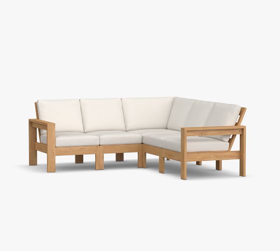 Malibu Teak 5-Piece Outdoor Sectional (85")