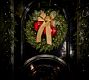 Lit Ornament and Bow Swag