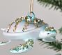 Under the Sea Glitter Mercury Glass Ornaments - Set of 3
