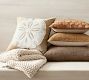 Basketweave Suede Pillow
