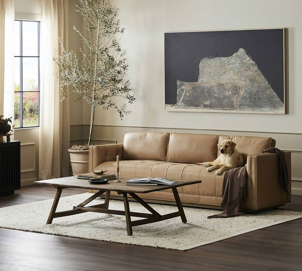 Faye Leather Sofa