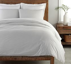 Open Box: Soft Washed Organic Percale Duvet Cover
