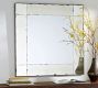 Tribeca Antiqued Glass 40&quot; Square Wall Mirror