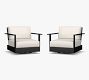 Malibu Metal Platform Swivel Outdoor Lounge Chair