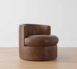 Balboa Leather Swivel Glider