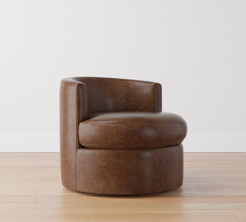 Balboa Leather Swivel Glider