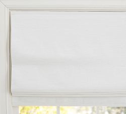 Emery Linen Cordless Roman Blackout Shade