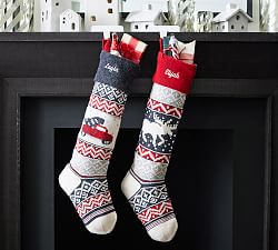 Natural Fair Isle Stockings