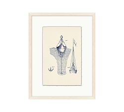 Nautical Diagram Framed Print