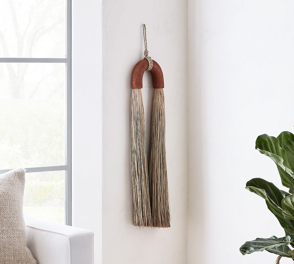 Terra Cotta Broom Wall Art