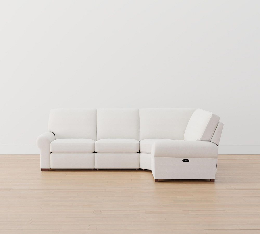 Turner Roll Arm Reversible Power Reclining Sectional (115&quot;&ndash;128&quot;)