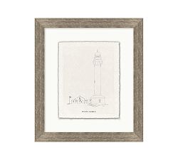 Lighthouse At Point Area Framed Print
