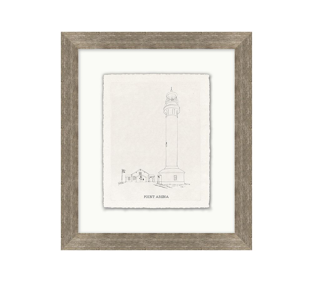 Lighthouse At Point Area Framed Print