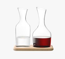 Oak Water &amp; Wine Carafe Set