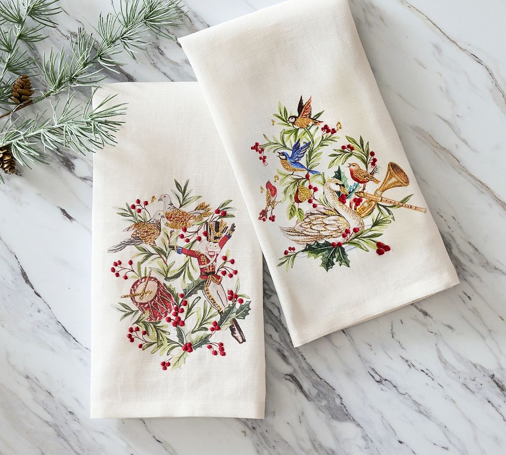 12 Days of Christmas Guest Towel - Set of 2
