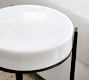Cori Round Recycled Glass Accent Table (10&quot;)