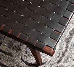 Fenton Woven Leather Accent Chair