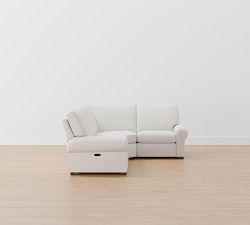 Turner Roll Arm Reversible Power Reclining Sectional (115&quot;&ndash;128&quot;)