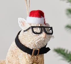 Bottlebrush Cat Ornament