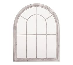 Metallic Arch Outdoor Wall Mirror