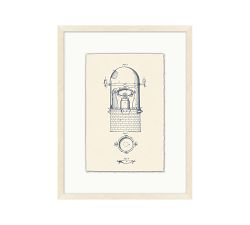 Nautical Diagram Framed Print