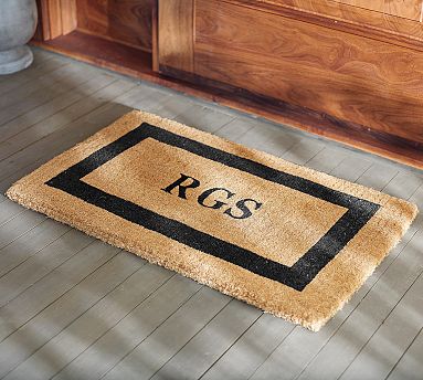 Monogrammed Framed Doormat