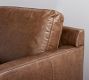 Pacifica Slim Arm Leather Sofa (69&quot;&ndash;90&quot;)