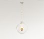 Anthony Recycled Glass Globe Pendant (14&quot;-18&quot;)